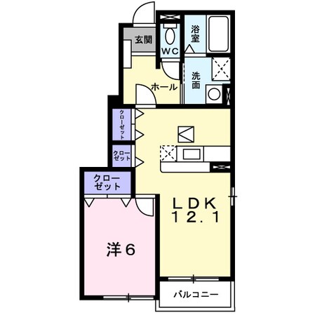 ブルック磯Ⅱの物件間取画像